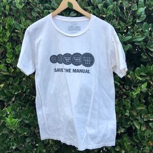Hunziker Apparel “Save The Manual” Print Tee